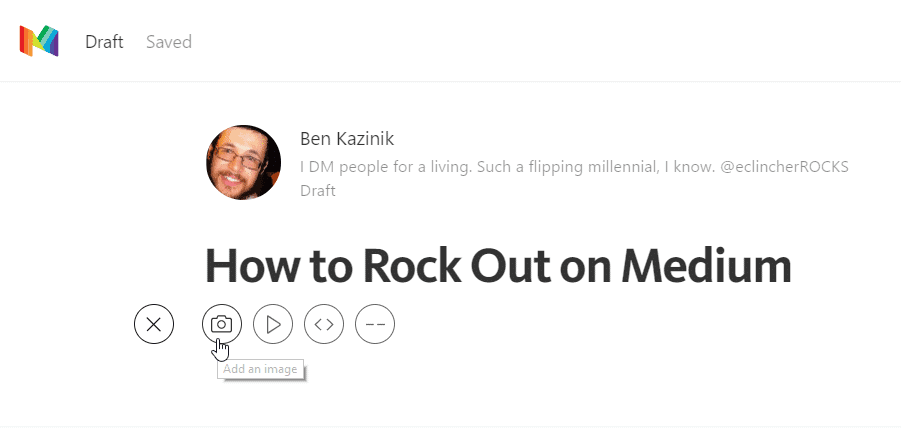 how to write an article on medium