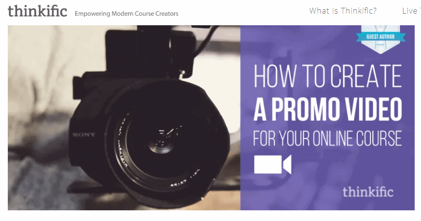 how to create a promo video for your online course