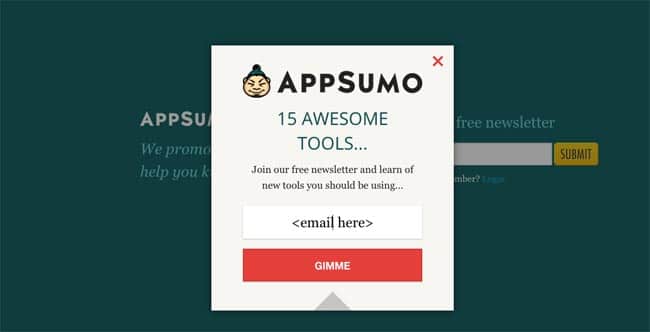 appsumo-email-popup