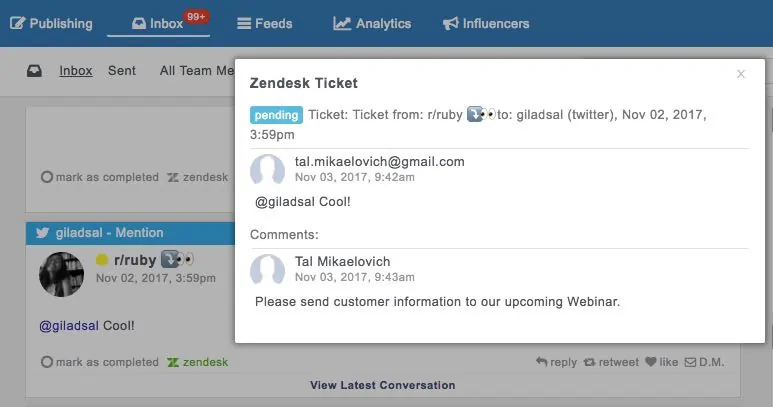 zendesk integration with eclincher 3 