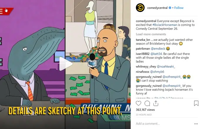 comedy central instagram
