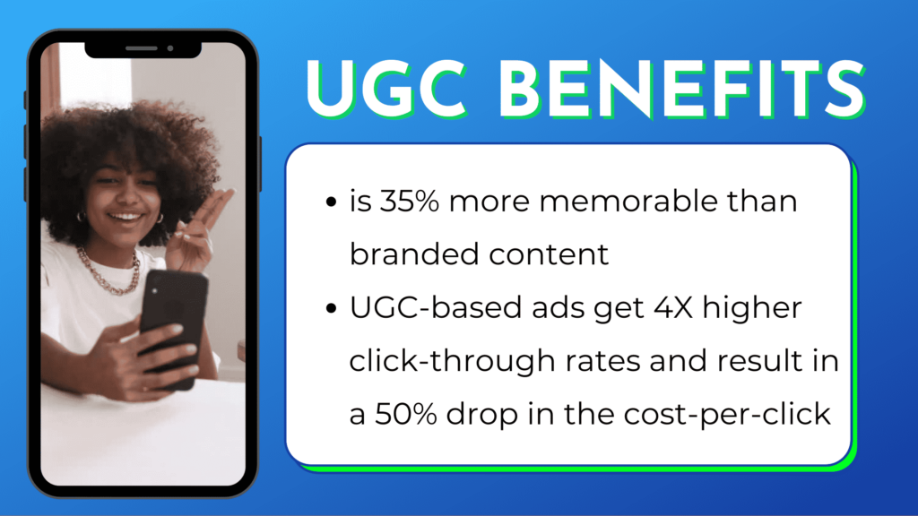 UGC benefits for ecommerce brand ads
