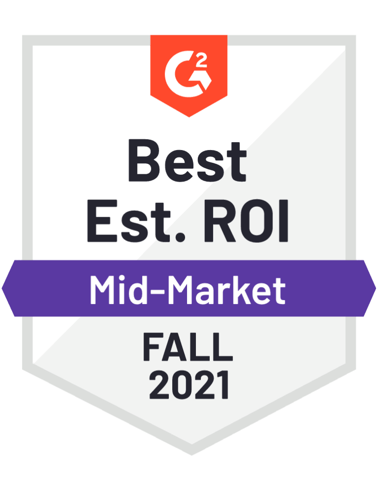 eclincher Best ROI Mid-Market G2 Fall 2021