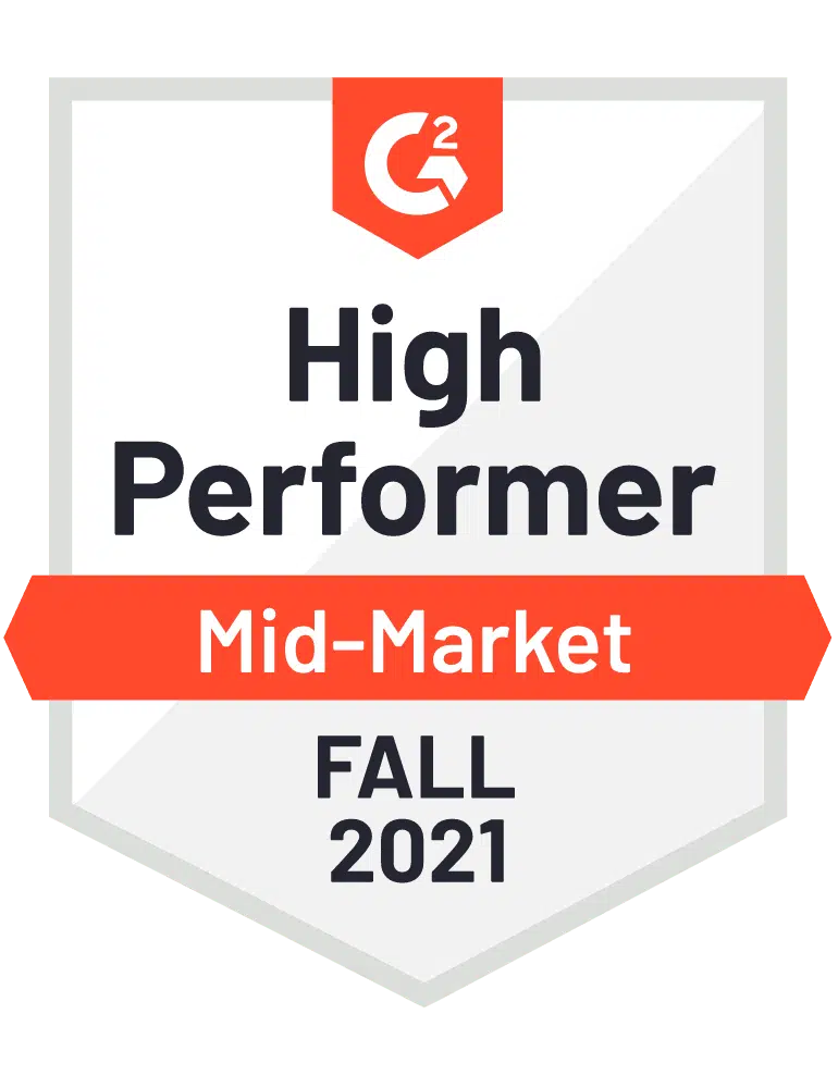 eclincher High Performer Mid-Market G2 Fall 2021