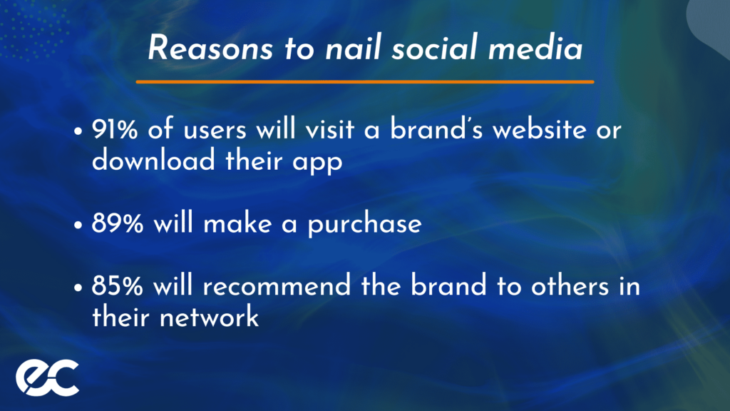 Reasons to nail social media graphic