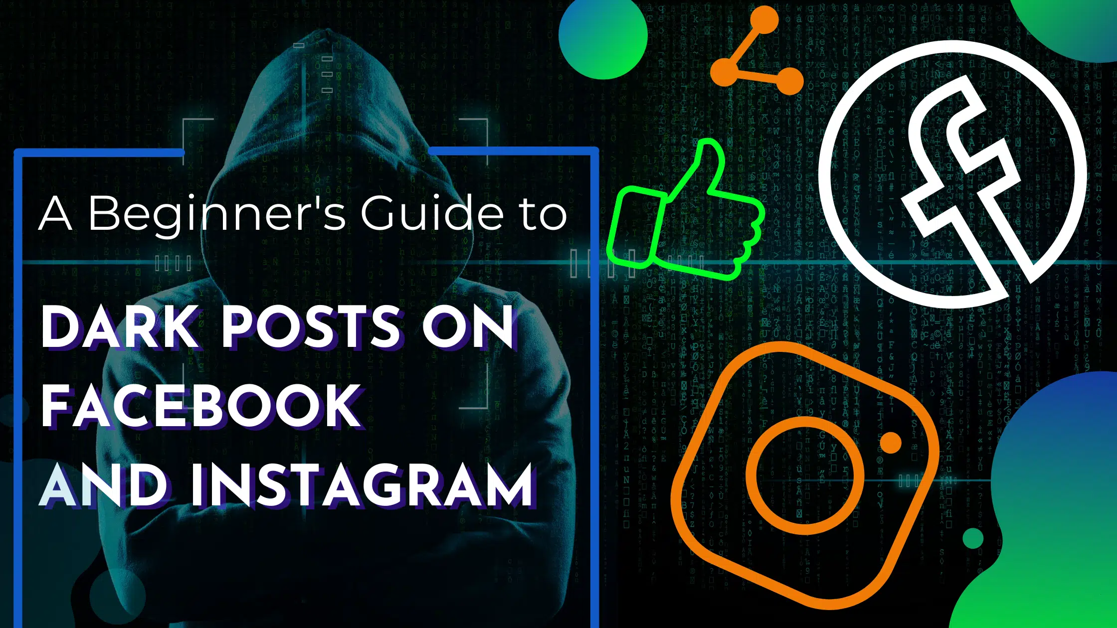 dark posts on facebook and instagram graphic