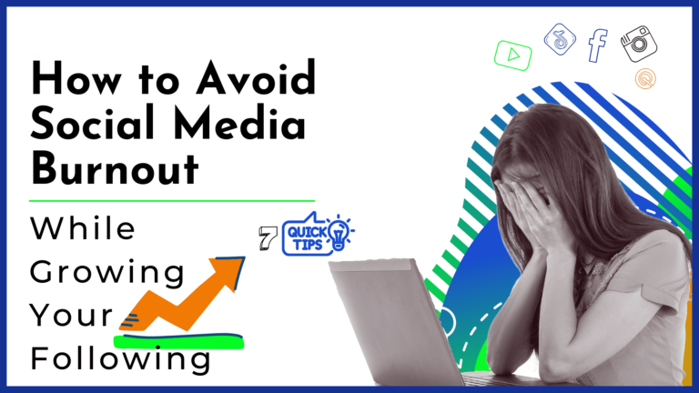 Avoid social media burnout while growing your following
