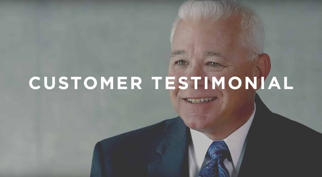 customer testimonial graphic