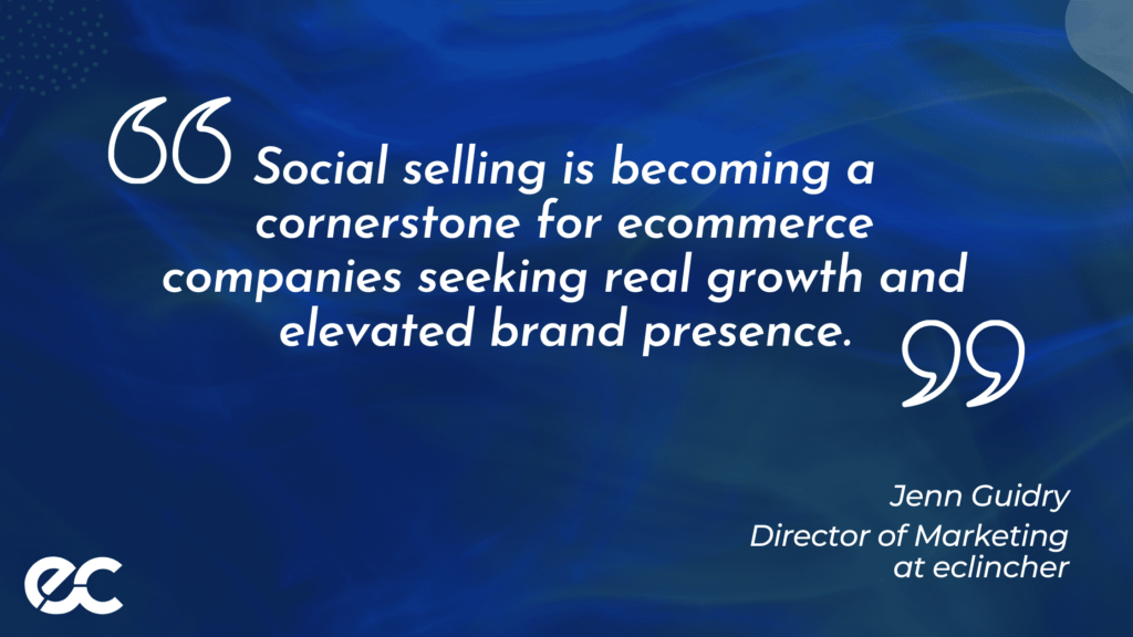 social selling quote jenn guidry graphic