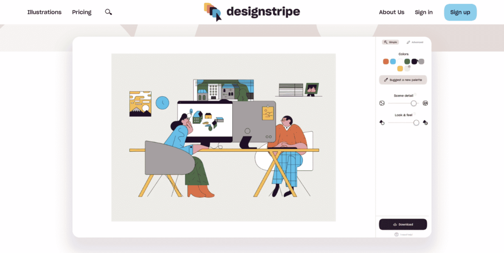DesignStripe homepage