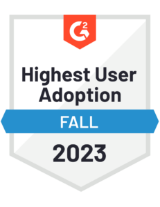 G2 Highest User Adoption Badge