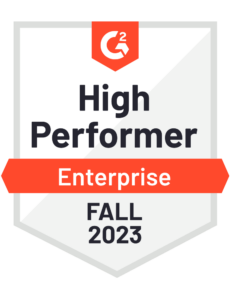 G2 High Performer Enterprise Badge